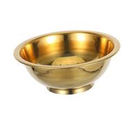 MUELODSIC Copper Buddhist Offering Bowl for Rituals and Meditation Versatile Decorative Chalice with Ornate Design Tibetan Copper Water Bowl for Yoga Worship and Spiritual Practices