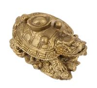 MUELODSIC Copper Dragon Turtle Luck Ornament Creative Home Decor Adornment for Office Study Living Craftsmanship with Compact Symbolic Feng Shui Charm for Wedding