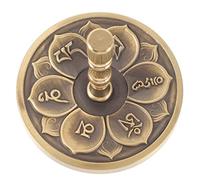 MUELODSIC Copper Incense Pressing Tool Decorative Mold for Ash Pressing Lightweight Portable Copper Incense Mold with Delicate Pattern Design for Meditation Yoga Home Temple Office Use
