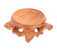 MUELODSIC Crystal Ball Bases Vintage Display Stands Wooden Base for Home Décor 2Pcs Portable Lightweight Retro Style