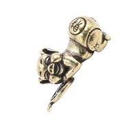 MUELODSIC Cute Pig Keychain Pendant Copper Jewelry Charms Diy Ornament Lucky Charm
