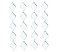 MUELODSIC Diamond Shape Mirror Tiles Silver Glass Mosaics for DIY Crafts Decorative Wall Painting Jewelry Boxes Picture Frames Bag of Reflective Mosaic Tiles for Artistic Projects