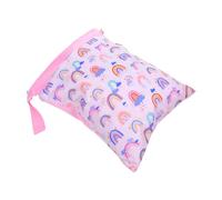 MUELODSIC Diaper Storage Wet Bag with Dual Zipper Large Capacity Hanging Pouch for Stroller Organizer Multifunctional Nappy Bag for Clothes and Accessories