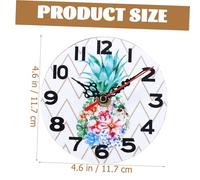 MUELODSIC DIY Retro Round Wall Clock Silent Non-ticking Mute Movement Frameless Vintage Style Bedroom Office Living Decor Without Battery