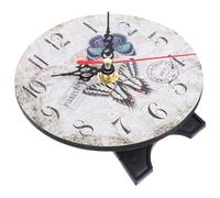 MUELODSIC DIY Retro Silent Wall Clock Vintage Round Mute Clock Decor for Bedroom Living Office School Without Battery Low Noise Design