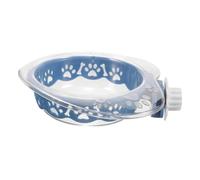 MUELODSIC Dog Feeding Bowl Heart-Shaped Cat Bowl Hanging Design Safe Plastic 20.5X20.5X5Cm for Serving A Single Meal at Home Pet Owners