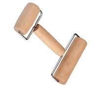 MUELODSIC Double Head Wooden Rolling Rod for DIY Crafts Premium Wood Art Roller Tool with Two Sized Heads Smooth Pressing for Diamonds Clay Watercolor Paper Tape Versatile Rhinestone