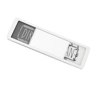 MUELODSIC Double-sided Magnetic Dishwasher Sign Silver Black White Fridge Label Clean Dirty Indicator Easy Flip Practical Kitchen Organization Tool
