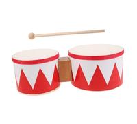 MUELODSIC Dual Drum Percussion Bongos Musical Instrument for Safe Hand and Floor Play Portable Design for Boys and Beginners