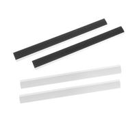 MUELODSIC Dustpan Rubber Edge Strips Rectangle Repair Insert 26X2.6Cm Sturdy Soft Rubber Not Easily Deformed Replacement for Home and Office Dustpan Maintenance 4Pcs