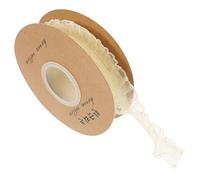 MUELODSIC Elastic Lace Trim Ribbon for Sewing and DIY Clothing Meters Light Yellow Floral Pattern Fine Texture for Dress Curtain Tablecloth and Skirt Decoration