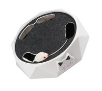 MUELODSIC Electronic Cat Track Mouse Battery Operated Interactive Pet Teaser for Indoor Cats Abs Plastic Hunting Simulation Exercise