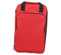 MUELODSIC Ergonomic Drumstick Bag with Strap and Smooth Zipper Portable Mallet Holder for Percussion Instruments Compact Oxford Cloth Storage Pouch for Practice and Gigs Red