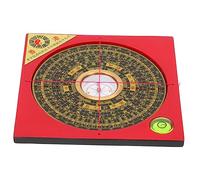 MUELODSIC Feng Shui Compass Chinese Ancient Compass for Camping Hiking Survival Multi Use Desktop Decoration with Flipping Cover Home Office Adornments for Outdoor Activities