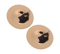 MUELODSIC Finger Cymbals for Compact Percussion Instrument with Bright Rose Gold Finish Design for Belly Dance Party and Early Music Education