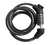 MUELODSIC Five Password Bike Lock Portable Wire Chain Lock for Mountain Bikes Motorcycles Scooters Compact Theft Security Black