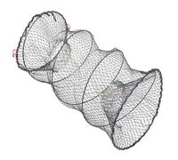 MUELODSIC Foldable Bait Cast Mesh Trap Net for Fishing Crayfish Lobster Shrimp Crab Large Dense Mesh Portable Round Spring Cage Easy Use Freshwater Saltwater Catching Tool