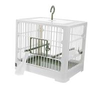 MUELODSIC Foldable Bird Travel Cage with Stand Ventilated Parrot Carrier for Small Birds Parakeets Easy to Clean and Transport