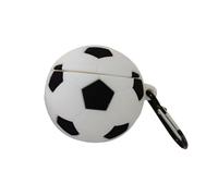 MUELODSIC Football Shape Wireless Earphone Protective Case Compatible with Airpods Shockproof Silicone Cover with Hook Dirt and Scratch Resistant Headphone Protector for Wireless Earbuds