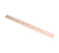 MUELODSIC Frets Electric Guitar Neck Replacement with Canadian Maple Fingerboard Smooth Black Dot Inlay Headless Design for Folk and Electric Guitars Easy to Install Wooden Neck