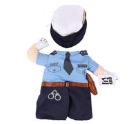 MUELODSIC Funny Police Costume for Cats Soft Comfortable Pet Clothes for Halloween Christmas Parties and Photo Shoots Funky Cat Outfit for Daily Wear and Special Occasions