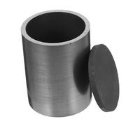 MUELODSIC Graphite Crucible with Lid for Metal Melting and Refining High Temperature Durable Foundry Mold for Gold Silver Enhanced Safety and Thermal Conductivity Lab Casting Tool