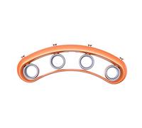 MUELODSIC Guitar Finger Expander for Beginners, Sturdy Abs+silica Gel Stainless Steel Finger Training Tool, Practical Hand Gesture Practice Accessory for Guitar and Mandolin Playing, Orange