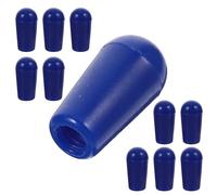 MUELODSIC Guitar Tip Caps Style 10pcs Electric Guitar Blue for Plastic Easy to Remove 4mm 3-way Toggle Switch Practical Use Accessories