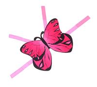 MUELODSIC Halloween Cat Costume Butterfly Shaped Felt Garment Lightweight Colorful Pet Apparel for Party and Cosplay Halloween Outfit for Cats Pink