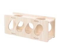 MUELODSIC Hamster Accessories Guinea Pig House Toys for Guinea Pigs Multi-function Hideout Tunnel Natural Wood Material Wooden Shelter for Exercise and Pet Cage
