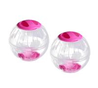 MUELODSIC Hamster Ball Running Ball for Hamster 2Pcs Secure and Safe Plastic Exercise 12X12X12Cm for Small Pets Indoor Activity