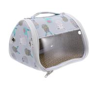 MUELODSIC Hamster Carrier Bag Detachable Washable Liner, Mesh Pet Outdoor Travel Bag for Squirrels, Gerbils, Chinchillas, and Small Animals, Size l for Four Seasons