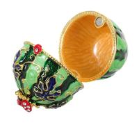 MUELODSIC Hand Painted Enamel Watermelon Jewelry Box Collectible Hinged Trinket Case with Scratch Resistant Interior Lightweight Portable Keepsake for Rings and Accessories Artistic Home