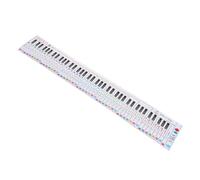 MUELODSIC Hand-rolled Key Piano Practice Paper Keyboard Guide Chart for Beginners Finger Simulation Guide for Learning Piano Keys Techniques for Students Novices