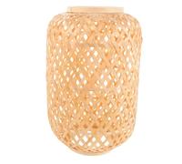 MUELODSIC Hand-Woven Bamboo Lampshade Rustic Lantern Style Light Cover Artisan Crafted for Farmhouse Kitchen and Boutique Decor Lightweight Vintage Pendant Lamp Replacement