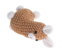 MUELODSIC Handmade Crochet Animal Pendant Soft Yarn Knitted Alpaca Ornament Compact Keychain Charm for Backpack Home Decor Travel-friendly Gift