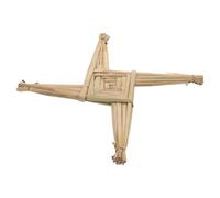 MUELODSIC Handwoven Ireland Straw Cross Wall Hanging Spiritual Blessing Decor for Home Tabletop Religious Symbol Traditional St Brigid S Irish Heritage Accent