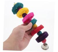 MUELODSIC Hanging Bird Chew for Parrots with Swing Design Cage Accessory to Keep Caged Birds Entertained and Reduce Destructive Biting Suitable for Parakeets Cockatiels and Conures