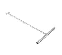 MUELODSIC Heavy Duty Stainless Steel T Hook Sewer Remover with Ergonomic Grip Manhole Cover Pulling Tool for Water Covers Outdoor Patio Garden and City Infrastructure Maintenance