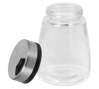 MUELODSIC High-temperature Resistant Glass Seasoning Jar with Sealed Freshness Kitchen Spice Bottle for Salt Pepper Sugar Storage Multifunctional Dispenser for Home Cooking and Bbq