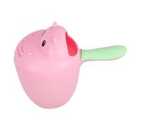 MUELODSIC Hippo Shaped Bath Rinse Cup Pink Shower Water Container Shampoo Scoop Sprinkler Made of Sturdy Pp Material Versatile and Entertaining Baby Bath Cup Suitable for Parents and Babies