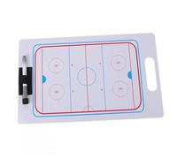 MUELODSIC Hockey Coaching Clipboard with Erasable Whiteboard Surface PVC Tactical Match Board for Training and Competition Portable Ice Hockey Strategy Demonstration Tool