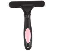 MUELODSIC Horse Hair Grooming Brush with Ergonomic Plastic Handle Metal Comb for Large Dogs Portable Small Rake for Shedding and Dematting Pet Hair Removal Tool for Horses and Long-haired