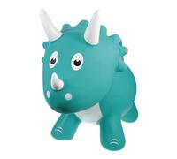 MUELODSIC Inflatable Dinosaur Ride for High-grade PVC Bouncing Plaything Lifelike Indoor Balance Trainer Educational Muscle Strengthener Triceratops Design