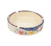 MUELODSIC Japanese Style Ceramic Ashtray Retro Chic Ash Holder Underglaze Finish Elegant Home Smoking Accessory