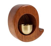MUELODSIC Japanese Style Walnut Wood Doorbell Chime with High Adsorption Magnet for Childrens Room Refrigerator and Metal Doors Decorative Shopkeeper Entry Bell Ornament