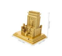 MUELODSIC Jerusalem Temple Sculpture Holy Sepulchre Statue Religious Ornament Christian Church Decor Desktop Home Tabletop Accent for Office and Living