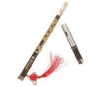 MUELODSIC Key Bawu Flute Chinese Traditional Handheld Instrument Lightweight Portable for Learning Beginners Smooth Surface