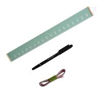 MUELODSIC Kids Height Measurement Ruler Wall Hanging Height Wall Ruler Canvas Growth Chart for Nursery Bedroom, Removable Easy to Hang, No Fading