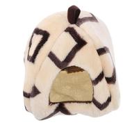 MUELODSIC Large Beige Cotton Hammock for Guinea Pigs and Small Pets Cozy Four-season Warm Bed with Plush Square Design Suitable for Hamsters Ferrets Chinchillas Rats and Rabbits